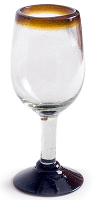 Amber Rim Tulip Wine Glass - 11 oz  -   - Orion's Table