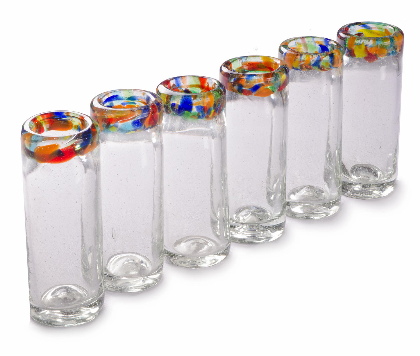 
                  
                    Orion Confetti Rim 2 oz Shot Glass -   - Orion's Table Mexican Glassware
                  
                