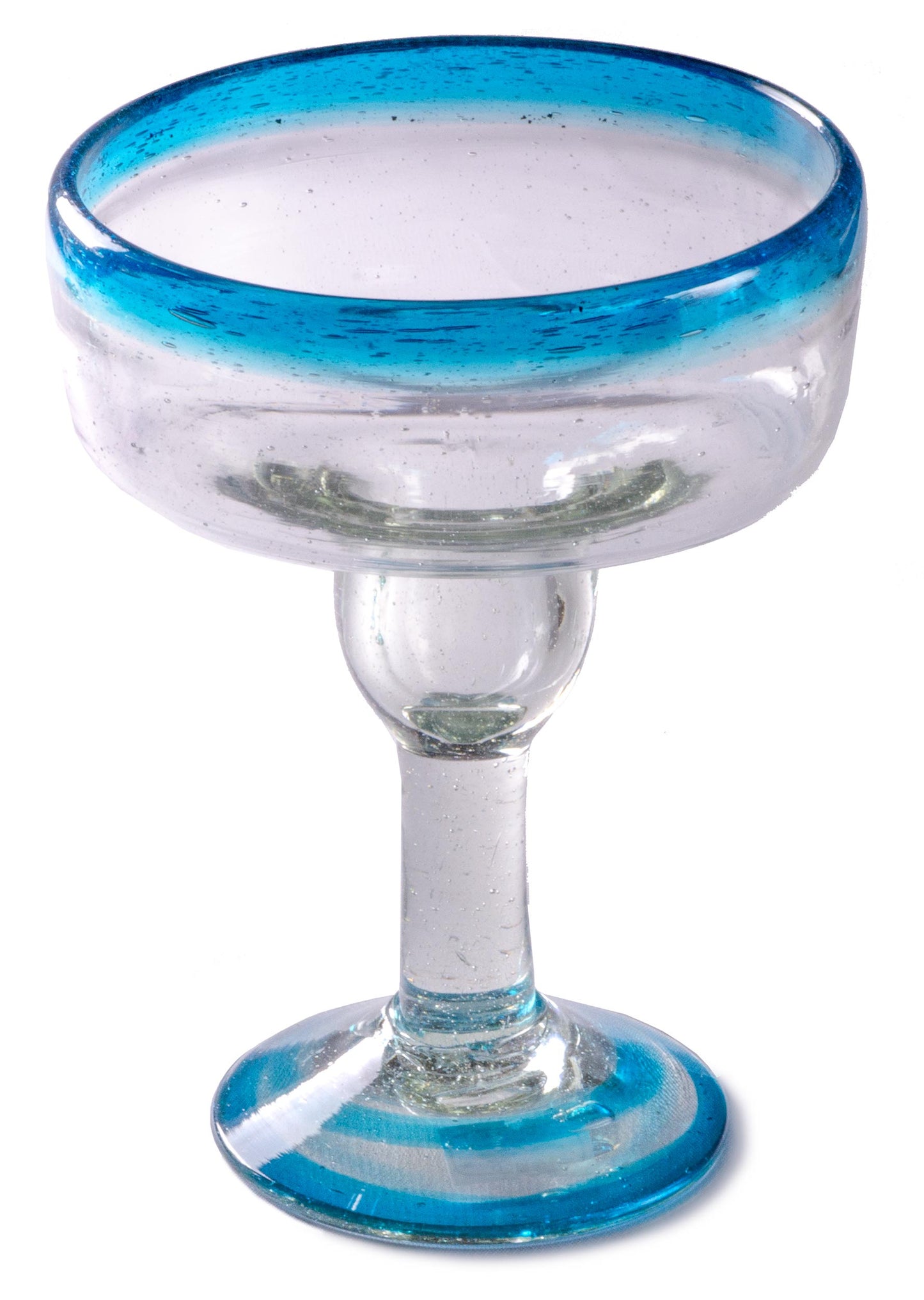 Turquoise Rim Coupette Margarita - 12 oz  - Orion's Table
