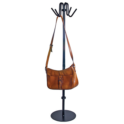 Equestrian' Handbag Stand / Coat Rack | Wrought Iron | Black