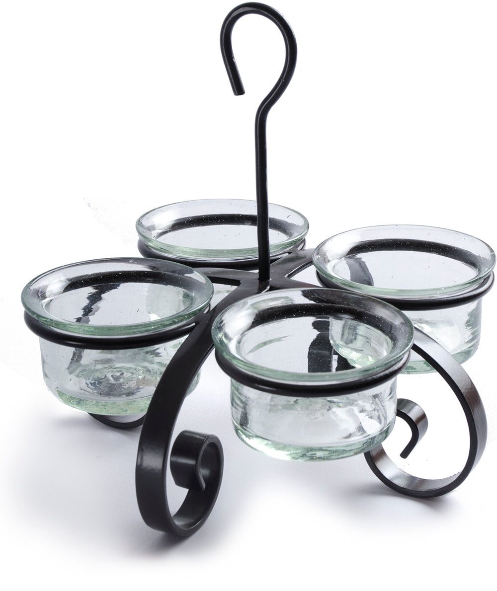 Condiment Caddy | Wrought Iron | 4-Piece