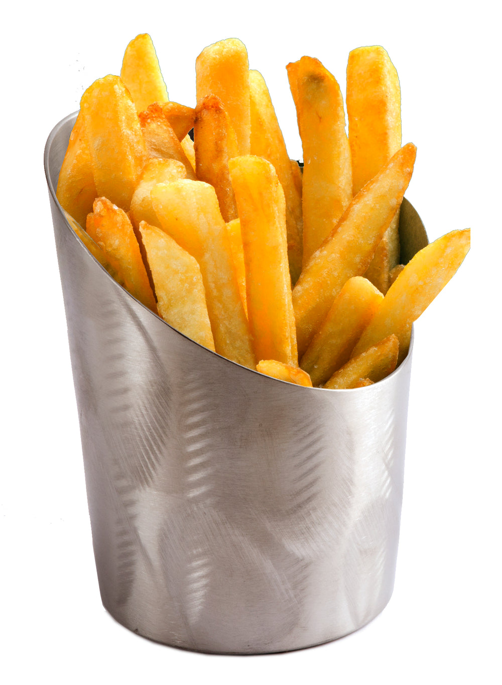 Stainless Steel French Fry Cup (Random Sanded)
