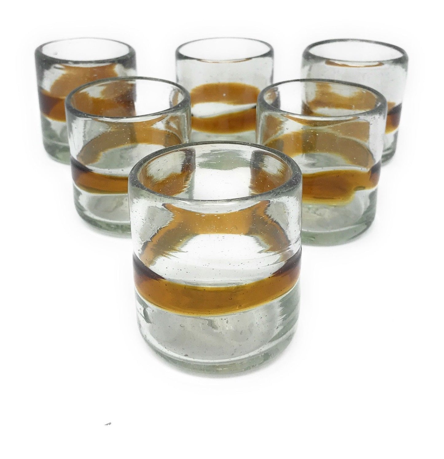 
                  
                    Orion Mexican Glassware Amber Band Sipping Glass 3.5 oz. -   - Orion's Table Mexican Glassware
                  
                