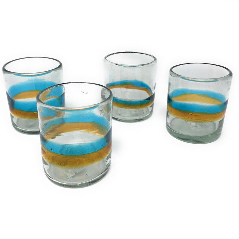 Banded Turquoise & Amber All Purpose Tumbler - 12 oz
