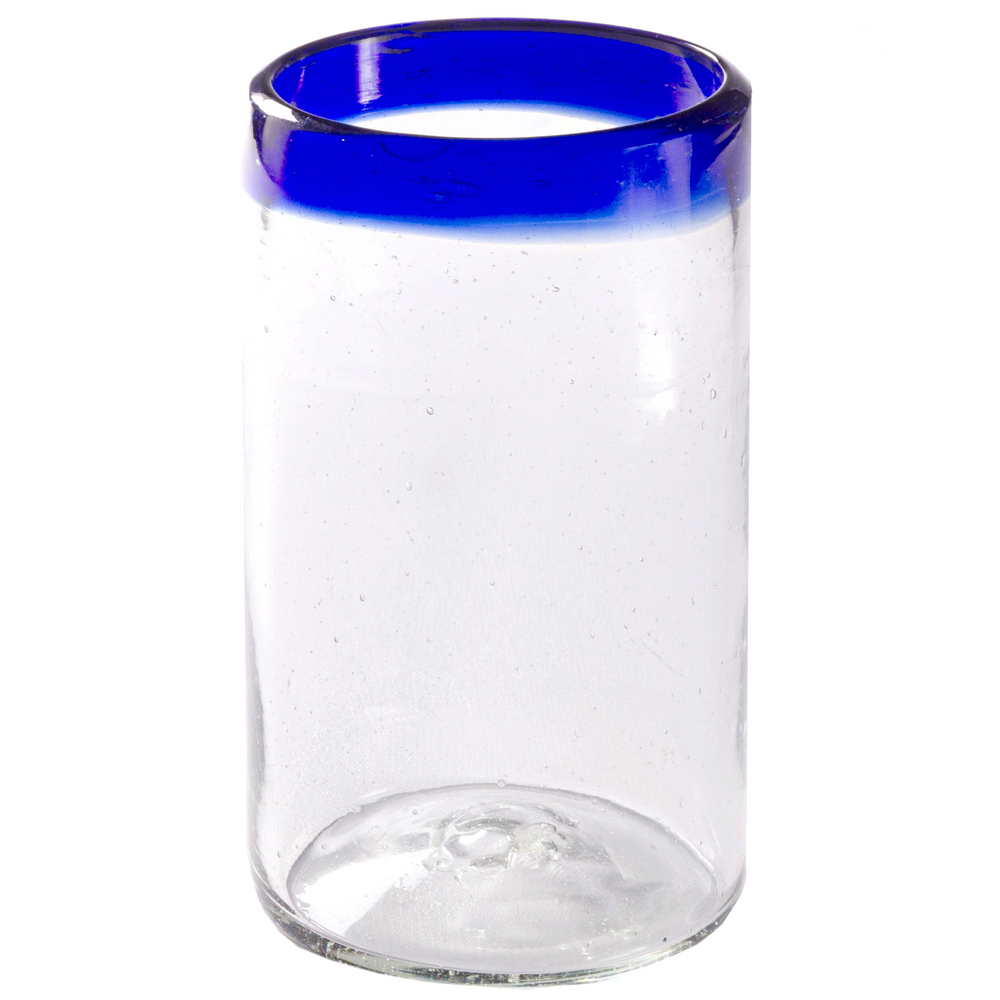 Cobalt Blue Rim Tumbler - 16 oz -   - Orion's Table