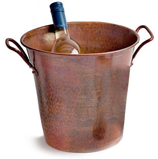 Wine Bucket with Square Handles (Rustic Copper)