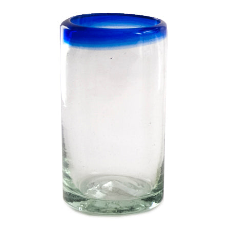 Juice Glass (Cobalt Rim) - 8 oz