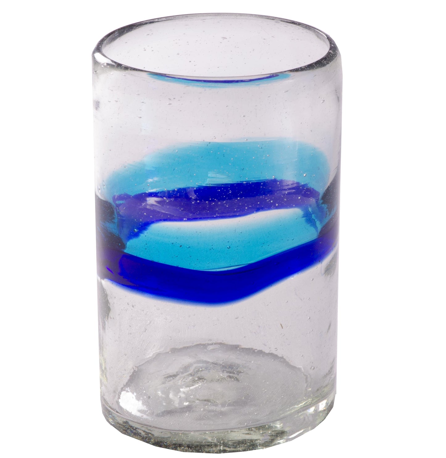 Cabo Tumbler in Banded Turquoise/Cobalt - 16 oz -   - Orion's Table