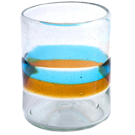 Banded Turquoise & Amber All Purpose Tumbler - 12 oz