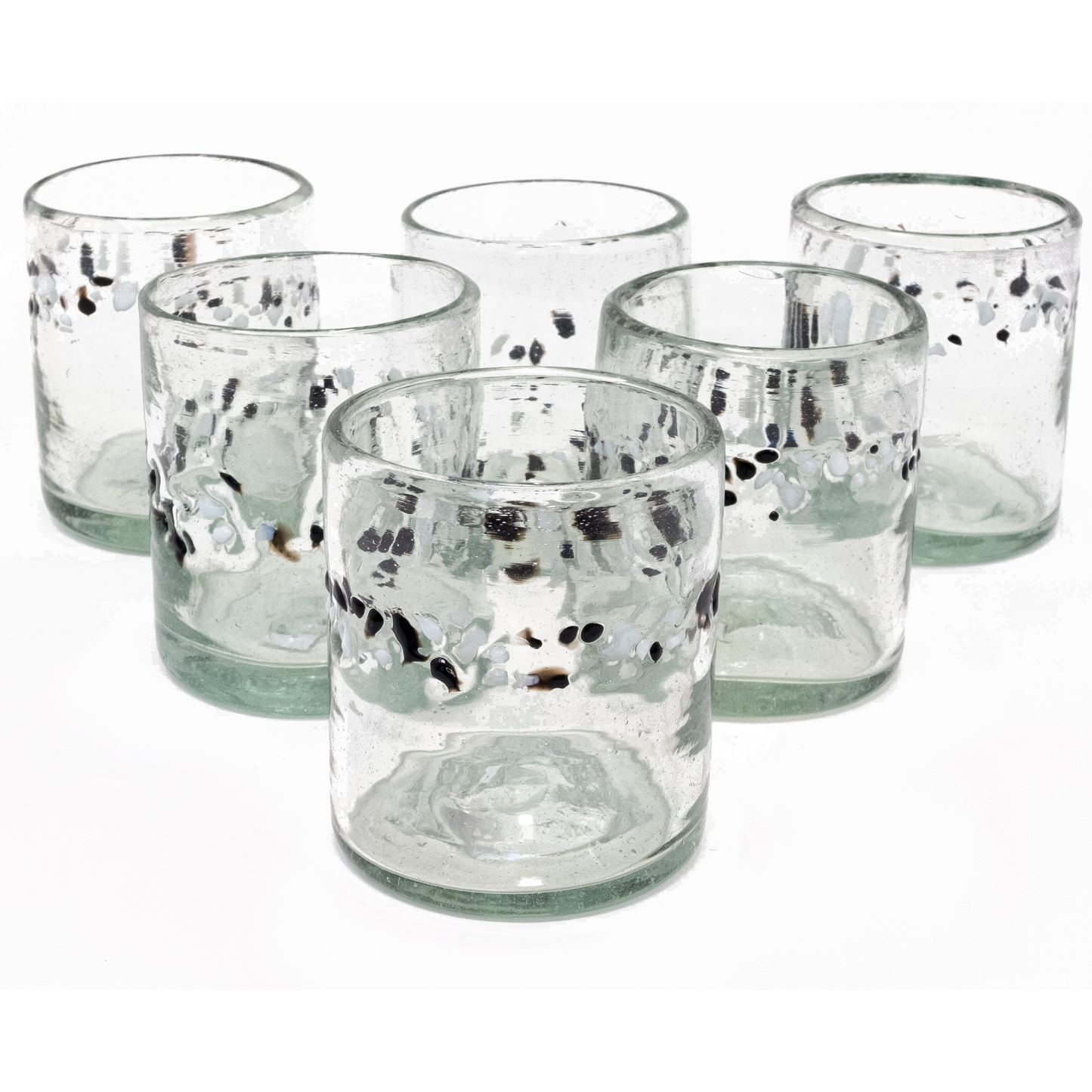 
                  
                    Black & White Pebble Handcrafted Short Tumbler - 12 oz -   - Orion's Table
                  
                