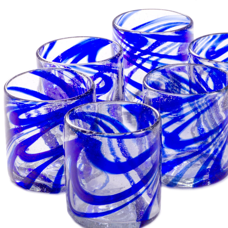 Cobalt Blue Swirl All Purpose - 12 oz -   - Orion's Table