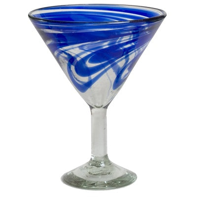 Cobalt Blue Swirl Classic Margarita - 15 oz