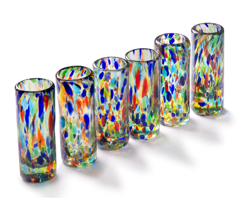 Solid Confetti Shot Glass - 2 oz -   - Orion's Table