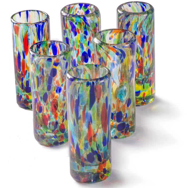 Orion Solid Confetti 2 oz Shot Glass -   - Orion's Table Mexican Glassware