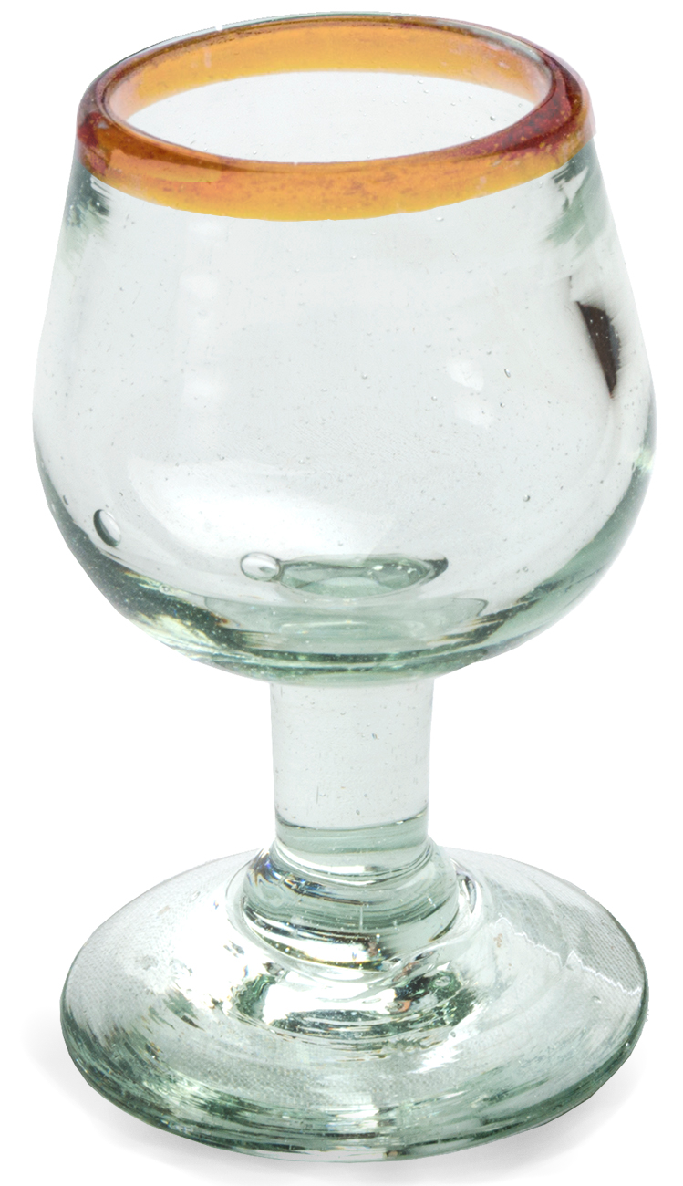 Stemmed Snifter (Amber Rim) - 3.5 oz