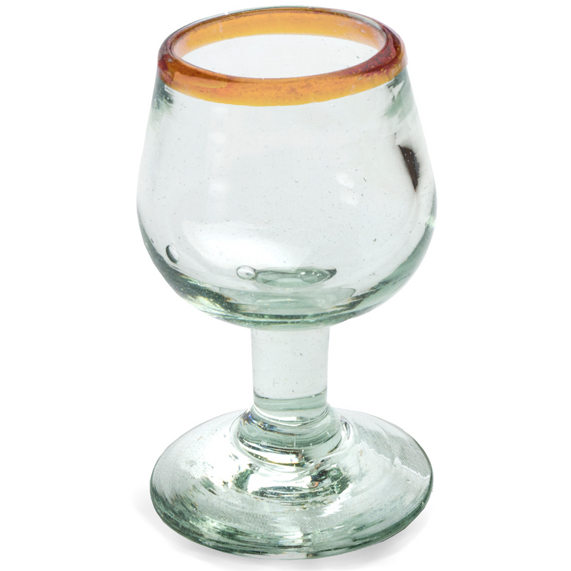 Stemmed Snifter (Amber Rim) - 3.5 oz