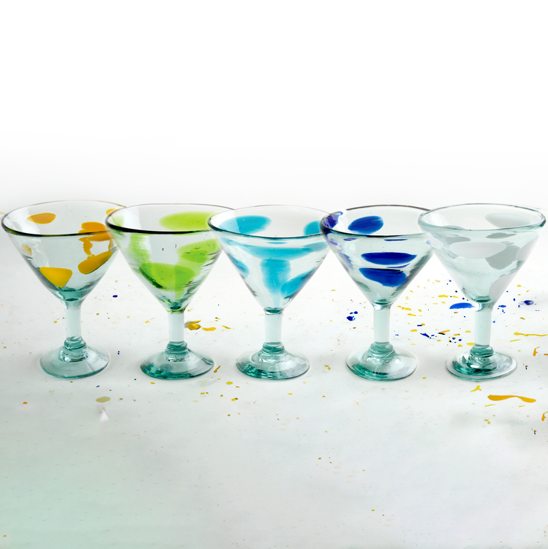 Splash Margarita Glass (Turquoise) - 12 oz