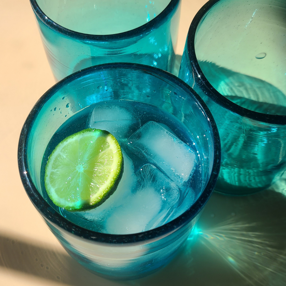 
                  
                    Solid Turquoise Low Tumbler - 14 ounce
                  
                