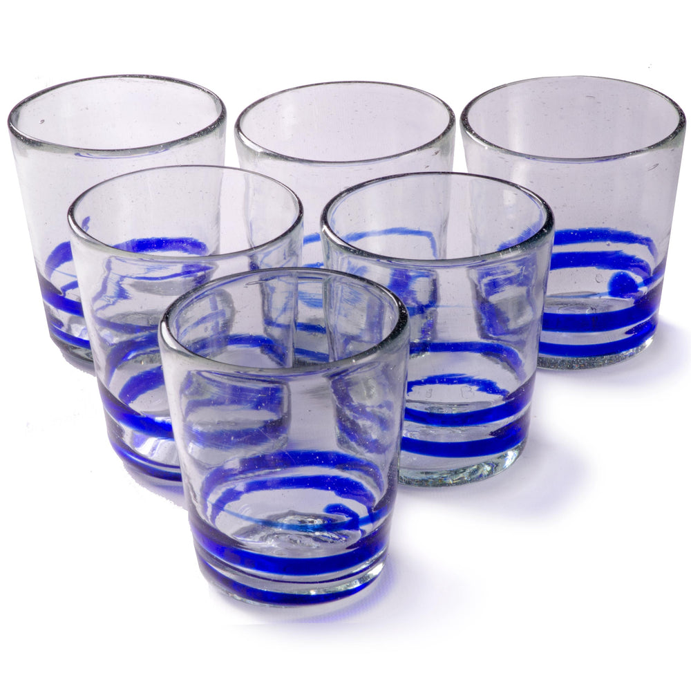 
                  
                    Orion Blue Serpentine 12 oz Short -   - Orion's Table Mexican Glassware
                  
                