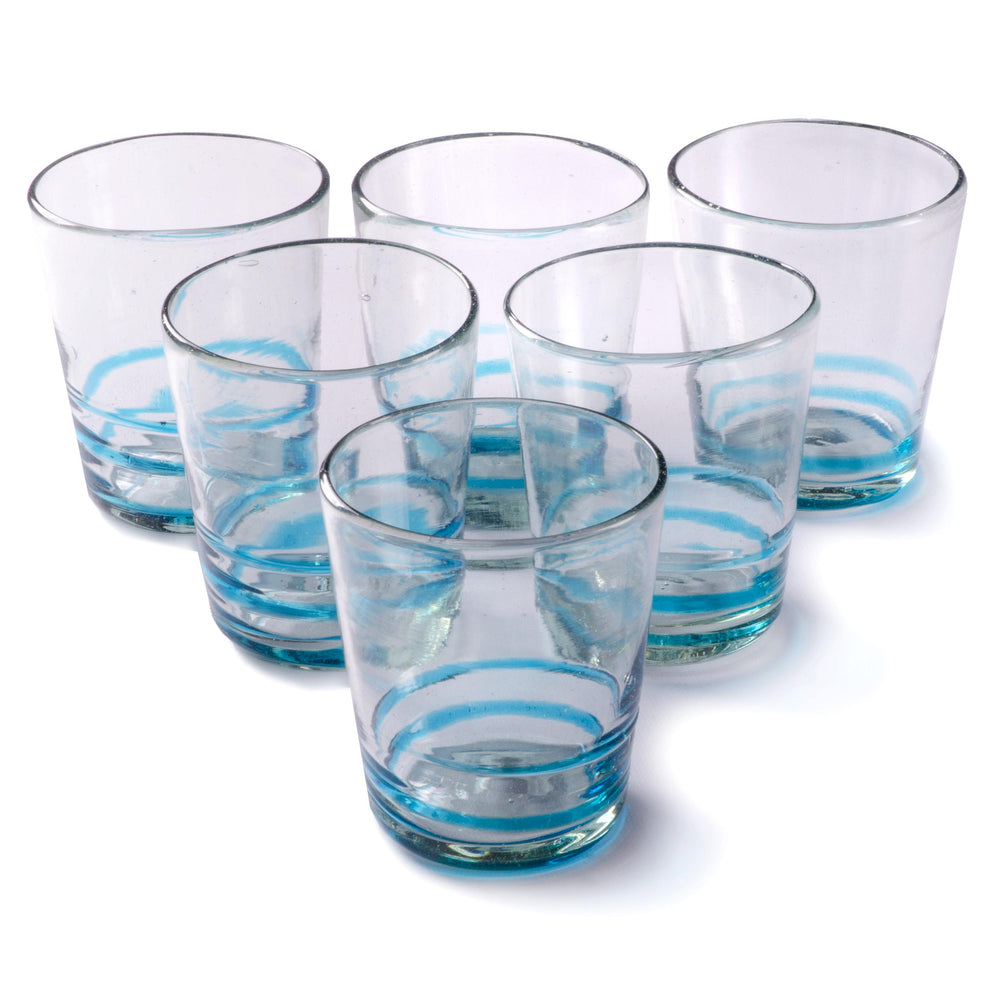 
                  
                    Orion Turquoise Serpentine 12 oz Short -   - Orion's Table Mexican Glassware
                  
                