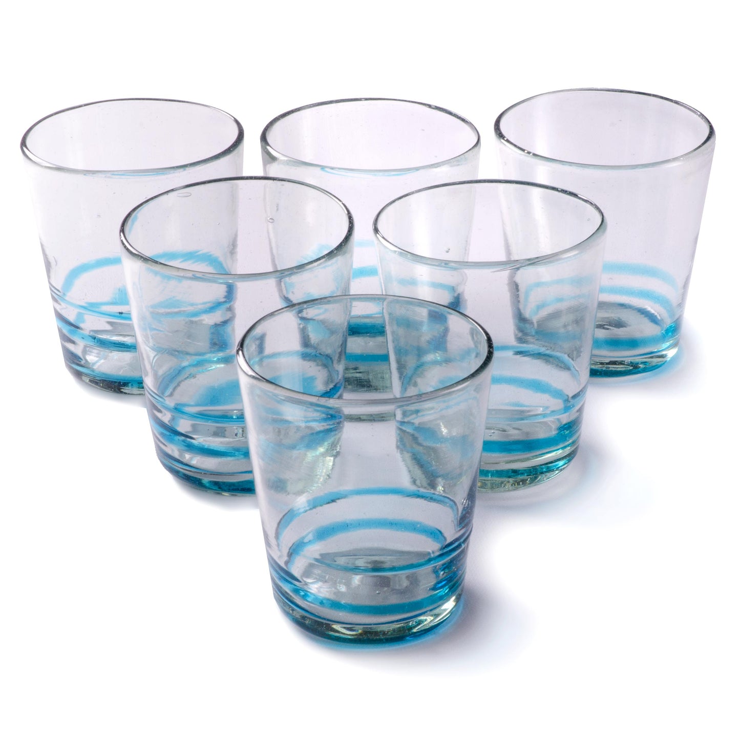 
                  
                    Orion Turquoise Serpentine 12 oz Short -   - Orion's Table Mexican Glassware
                  
                