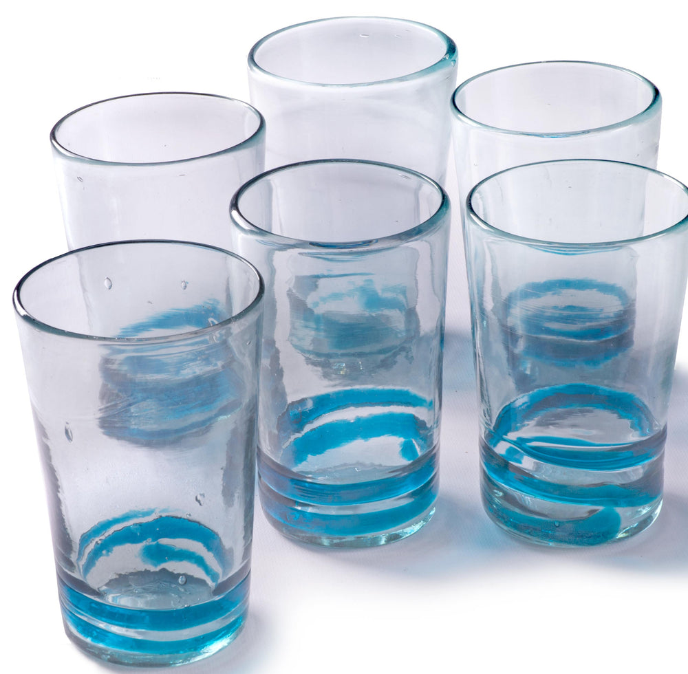 Serpentine Tall Tumbler in Turquoise - 18 oz -   - Orion's Table