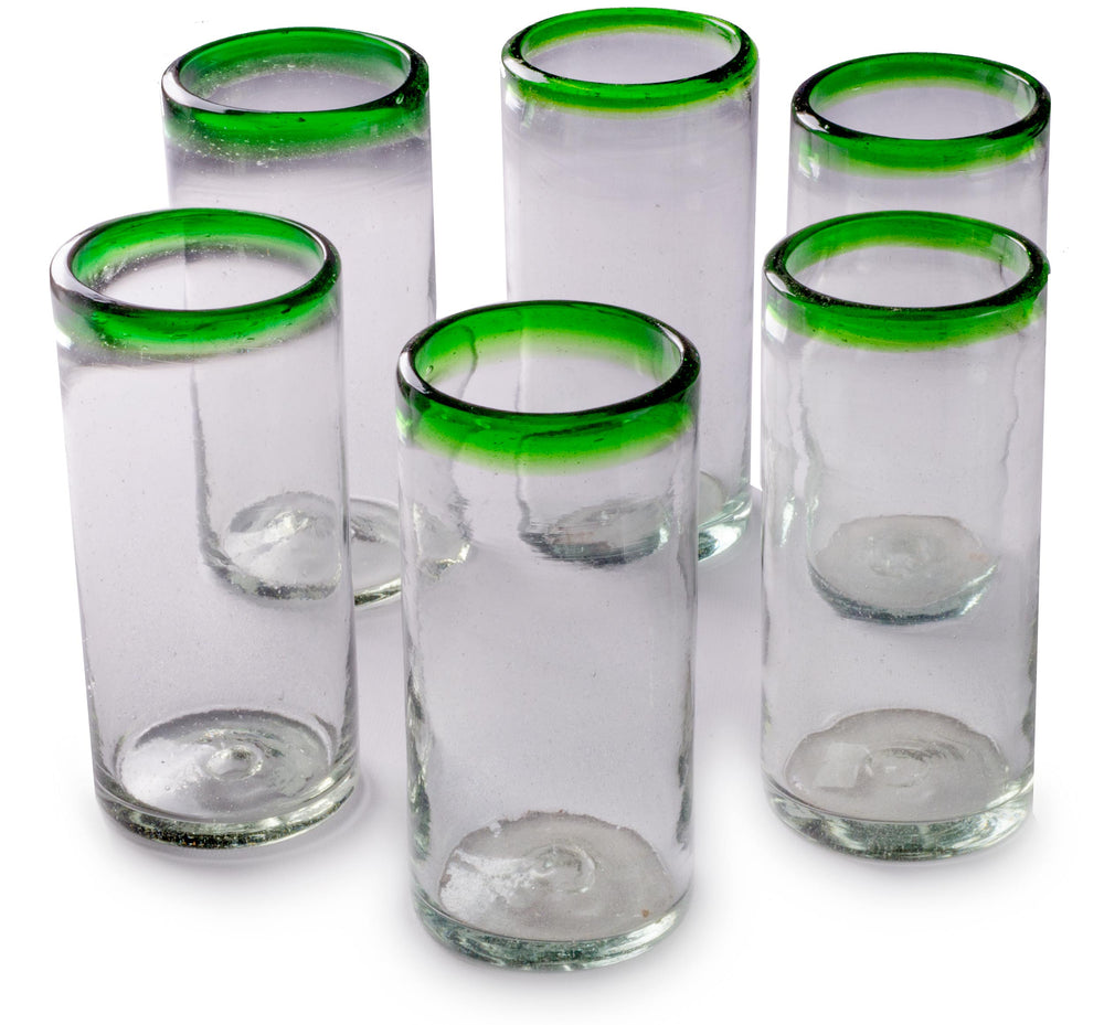 Green Rim Tall Tumbler -  22 oz -   - Orion's Table