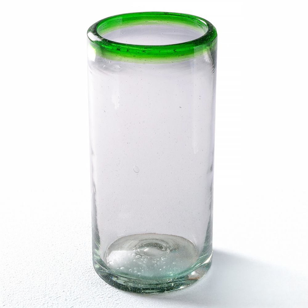 Green Rim Tall Tumbler -  22 oz