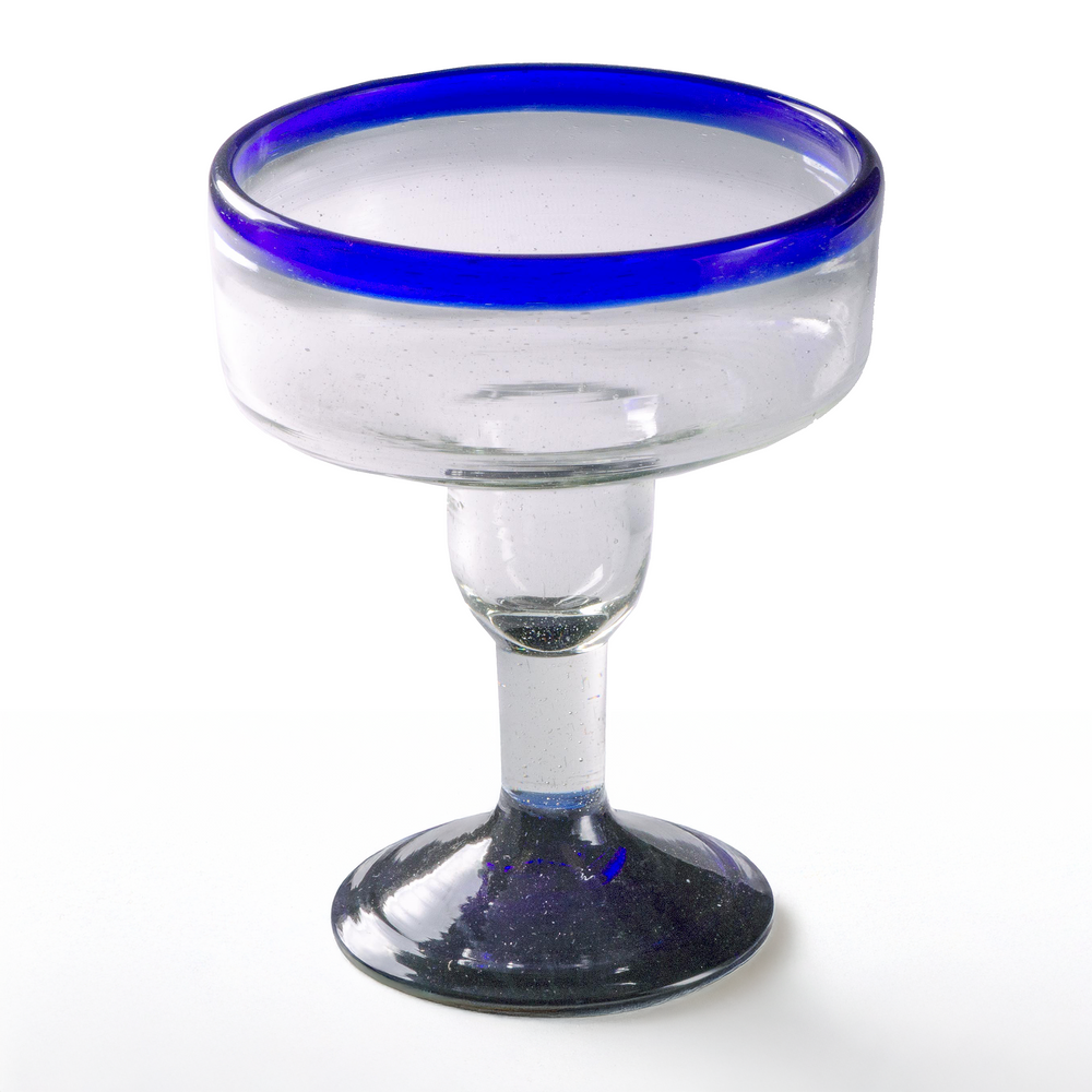 Cobalt Blue Rim Coupette Margarita - 12 oz
