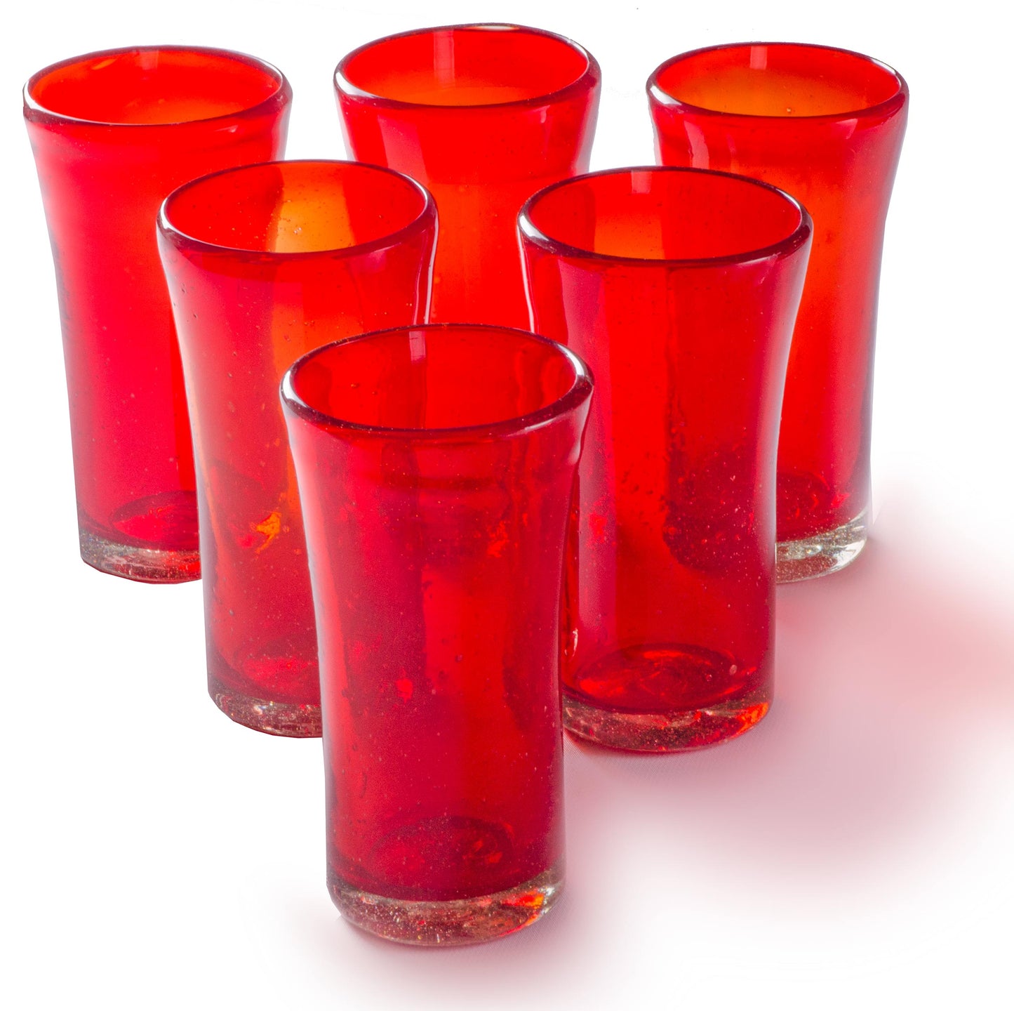 
                  
                    Orion Lily Collection 14 oz Tumbler Red -   - Orion's Table Mexican Glassware
                  
                