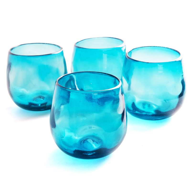 Prisma Collection Cocktail Glass (Turquoise) - 11 oz