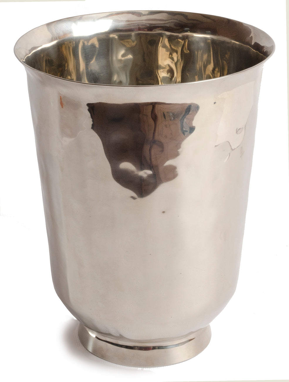 Hammered & Polished Tulip Wine Bucket (Hammered Stainless Steel)