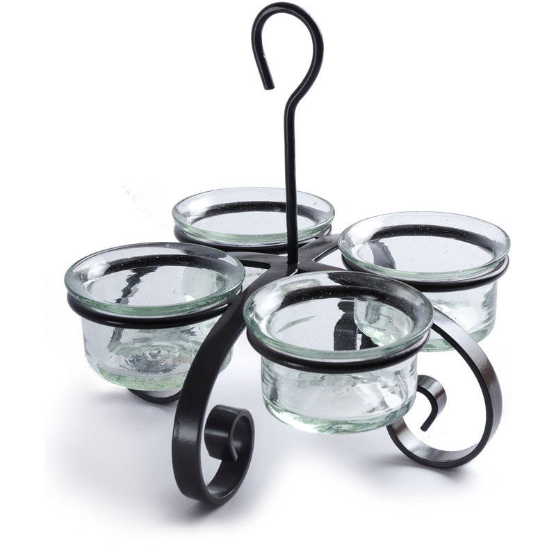 Condiment Caddy | Wrought Iron | 4-Piece