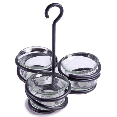 Condiment Caddy  | Wrought Iron | 3-Piece