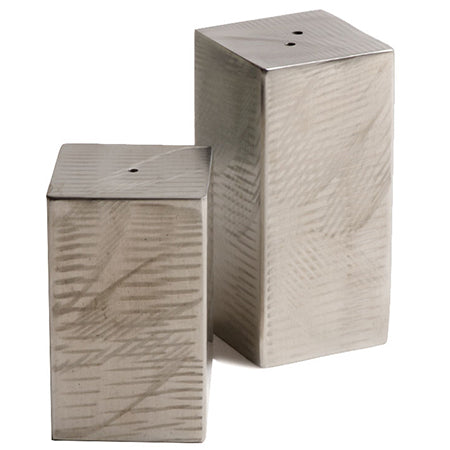 Stainless Steel Square Short Pepper Shaker (Random Sanded)