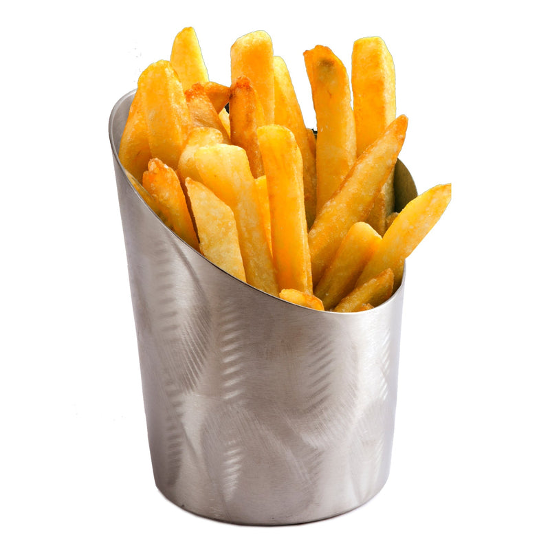 Stainless Steel French Fry Cup (Random Sanded)