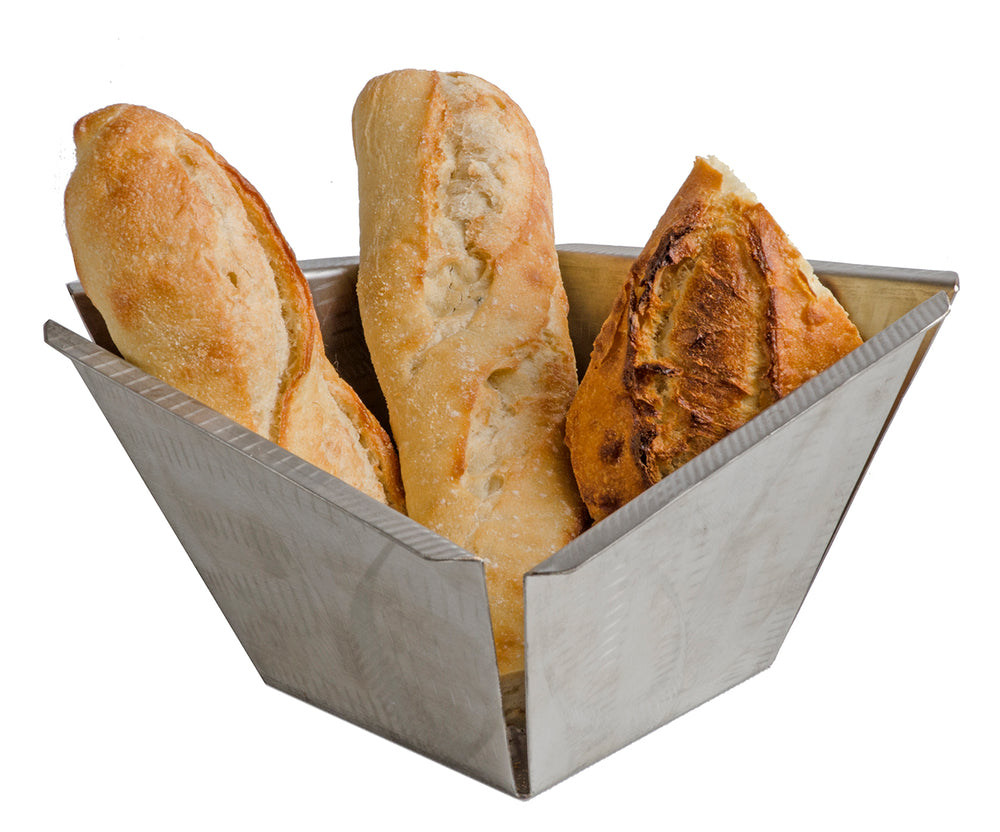 Stainless Steel Bread Basket (Random Sanded)