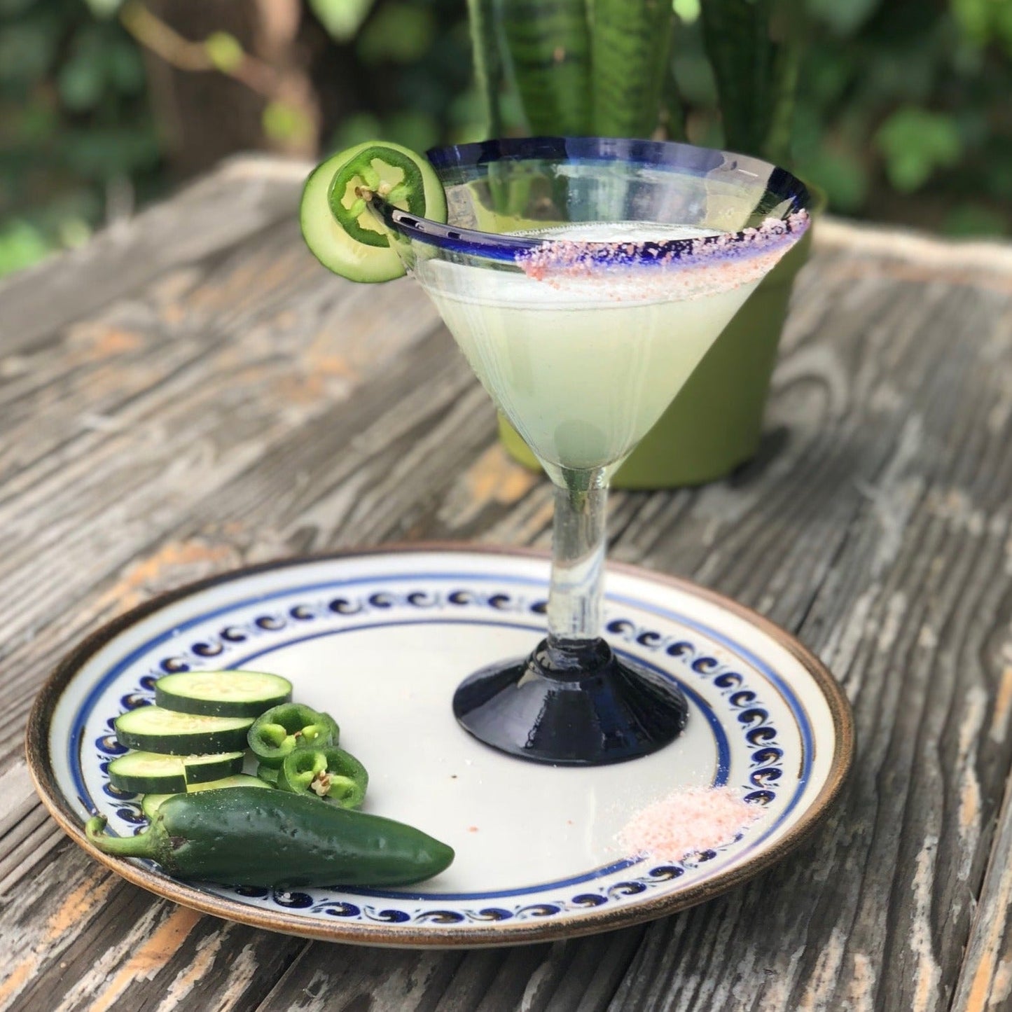 
                  
                    Cobalt Blue Rim Classic Margarita - 15 oz  - Orion's Table
                  
                